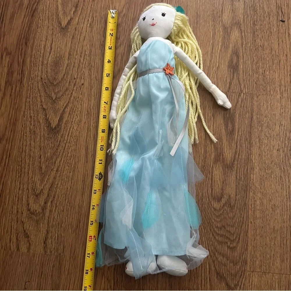 Pottery Barn Kids set of 5 Colorful Rag Dolls long/short dress fun